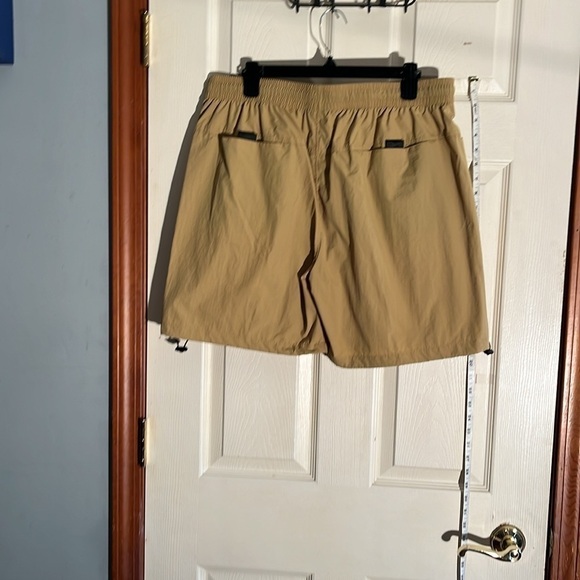 NWToriginal deluxe supply-2XL-khaki-swim trunks, beach shorts, elastic waistband - Picture 2 of 13